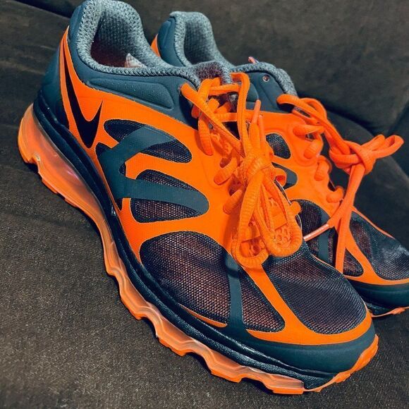 VERY RARE NEW Nike Air Max 2012 Anthracite Black Orange Men’s 6 Womens 7.5 US - Picture 2 of 16